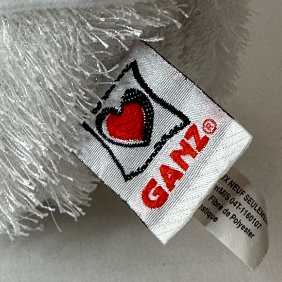 Ganz Lil Kanz White Mouse Plush Stuffed Animal no code - Picture 3 of 5